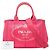 Prada Pink Small Canvas Canapa Logo Tote - Ansicht 7