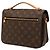 Louis Vuitton Marrone Monogram Pochette Metis - vista 2