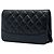 Portafoglio con Catena Chanel Black Quilted Aged Calfskin So Black Gabrielle Nero - vista 2