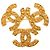 Spilla Triple CC placcata oro Chanel Gold D'oro
