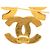 Spilla Triple CC placcata oro Chanel Gold D'oro - vista 3