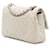 Chanel White Medium Classic Lambskin Double Flap Bianco Bianco sporco - vista 2