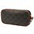 Céline Bolsa Camera Celine Mini Triomphe em Couro e Canvas Revestido Marrom Castanho escuro - vista 2