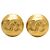 Orecchini a clip Chanel Gold CC placcati oro D'oro