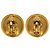 Orecchini a clip Chanel Gold CC placcati oro D'oro - vista 2