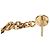 Orecchini Louis Vuitton Gold Gold Plated Strass Gamble Drop Push Back D'oro - vista 4