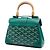 Goyard Verde Mini Goyardine Saigon Souple - vista 2