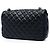 Chanel Black Medium Quilted Lambskin Westminster Pearl Flap Nero - vista 2