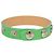 Bracciale Chanel Green CC in pelle di vitello con borchie Verde Verde chiaro