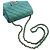 Chanel Green Mini Square Classic Iridescent Lambskin Single Flap Verde - vista 14