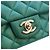 Chanel Green Mini Square Classic Iridescent Lambskin Single Flap Verde - vista 9
