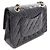 Chanel Black Medium Classic Lambskin Double Flap Nero - vista 2