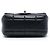 Chanel Black Mini Quilted Lambskin Resin Crystal Square Monacoco Flap Nero - vista 3