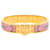 Bracciale Charniere Uni in smalto rosa stretto Hermès  - vista 1