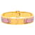 Bracciale Charniere Uni in smalto rosa stretto Hermès  - vista 3