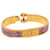 Bracciale Charniere Uni in smalto rosa stretto Hermès  - vista 6