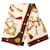 Sciarpa in seta Hermès Brown Les Cles 90 Marrone Beige