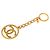 Llavero Chanel Gold CC chapado en oro Dorado
