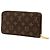 Cartera larga Zippy Monogram marrón Louis Vuitton Castaño - vista 2