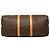 Louis Vuitton Marrone Monogram Keepall Bandouliere 50 - vista 3