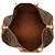 Louis Vuitton Marrone Monogram Keepall Bandouliere 50 - vista 4