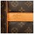 Louis Vuitton Marrone Monogram Keepall Bandouliere 50 - vista 5