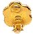 Orecchini Chanel Gold CC Placcati Oro Fiore Clip On D'oro - vista 3
