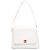 Borsa a tracolla Chanel White CC Quilted Caviar Bianco