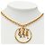 Collana con pendente con ciondoli a lettera Chanel Gold placcato oro D'oro - vista 6