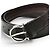 Salvatore Ferragamo Gancini Ledergürtel Braun Schwarz