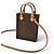 Borsa Louis Vuitton Monogram Petite Sac Plat Marrone - vista 3