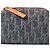 Pochette Christian Dior in tela blu navy
