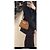 Borsa Kaia Small Satchel in pelle liscia Saint Laurent Marrone - vista 12
