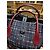 Borsa Tote Chanel Deauville Nero Bianco Rosso Blu - vista 8
