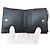 Cartera de cuero con relieve de doble pliegue Prada para mujer Negro - vista 4