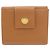 Bulgari Cartera de cuero plegable Bvlgari para mujer Castaño