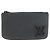 Louis Vuitton Leder Pochette Clé Aerogram Münzbeutel Schwarz