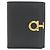 Gancini Salvatore Ferragamo Leder-Bifold-Geldbörse Schwarz