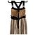 D&G Vestido plisado de mezcla de lino beige Negro - vista 2