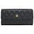 Chanel Matelassé Long Wallet Schwarz