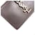 Portefeuille compact Cassandra Yves Saint Laurent Marron  - vue 10