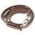 Louis Vuitton Mahina M55801 Mulia Handtasche Braun Roh - Ansicht 7