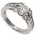Anello Ballerina Cartier in platino e diamanti