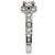 Anello Ballerina Cartier in platino e diamanti - vista 3