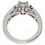 Anello Ballerina Cartier in platino e diamanti - vista 4