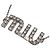 Bracciale charm in argento Miu Miu - vista 2