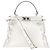 Borsa Fendi Peekaboo Medium Bianco