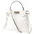 Borsa Fendi Peekaboo Medium Bianco - vista 2