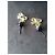 Autre Marque Pendientes Ottolinger de lazo rosa y perla negra Negro Gold hardware - vista 3
