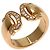 Anello Cartier 2C Boucleuse in oro rosa 18K e diamante - vista 2